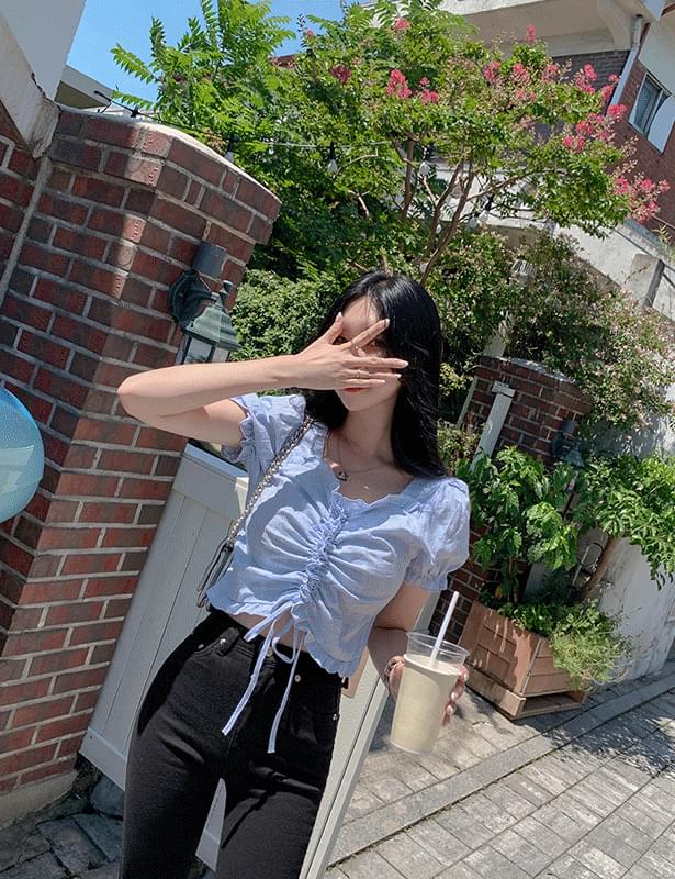 슈가비셔링크롭 blouse
