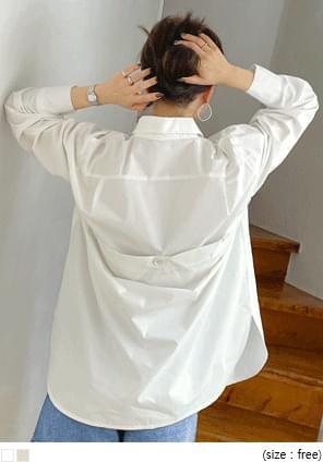 CUNER BACK BUTTON BOXY SHIRTS