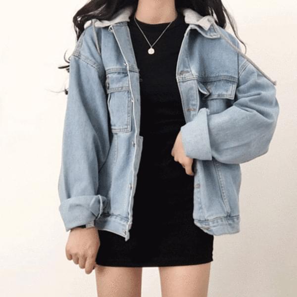 후드 청자켓