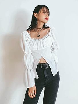 퍼프 메리 블라우스