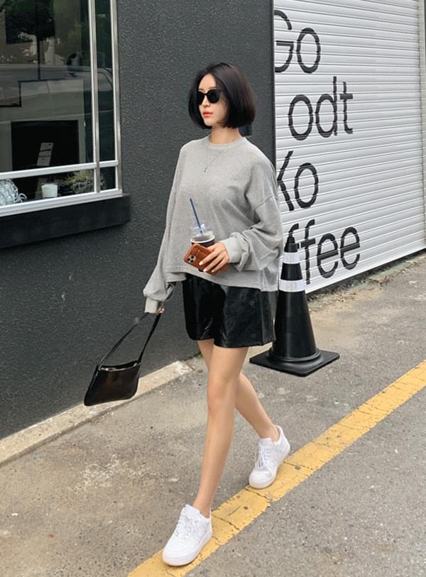 밴딩 레더 쇼츠 (*2color)