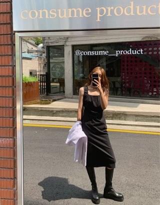 커스티 레더 블랙 롱부츠