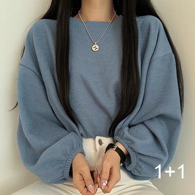 1+1 벌룬 맨투맨T