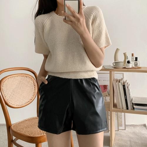레더밴딩쇼츠(1color/전체밴딩)