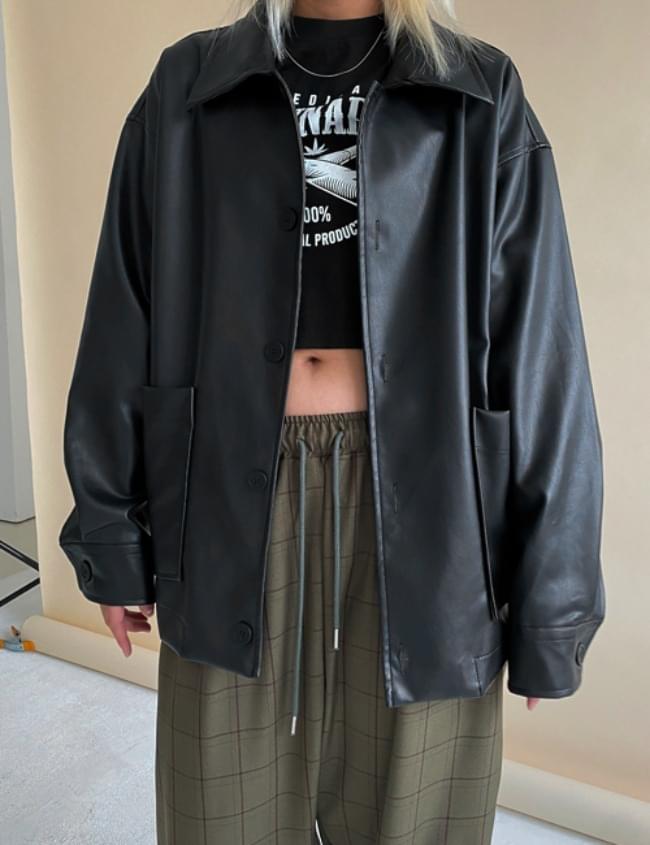 皮革外套