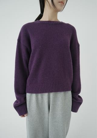rainbow basic knit top