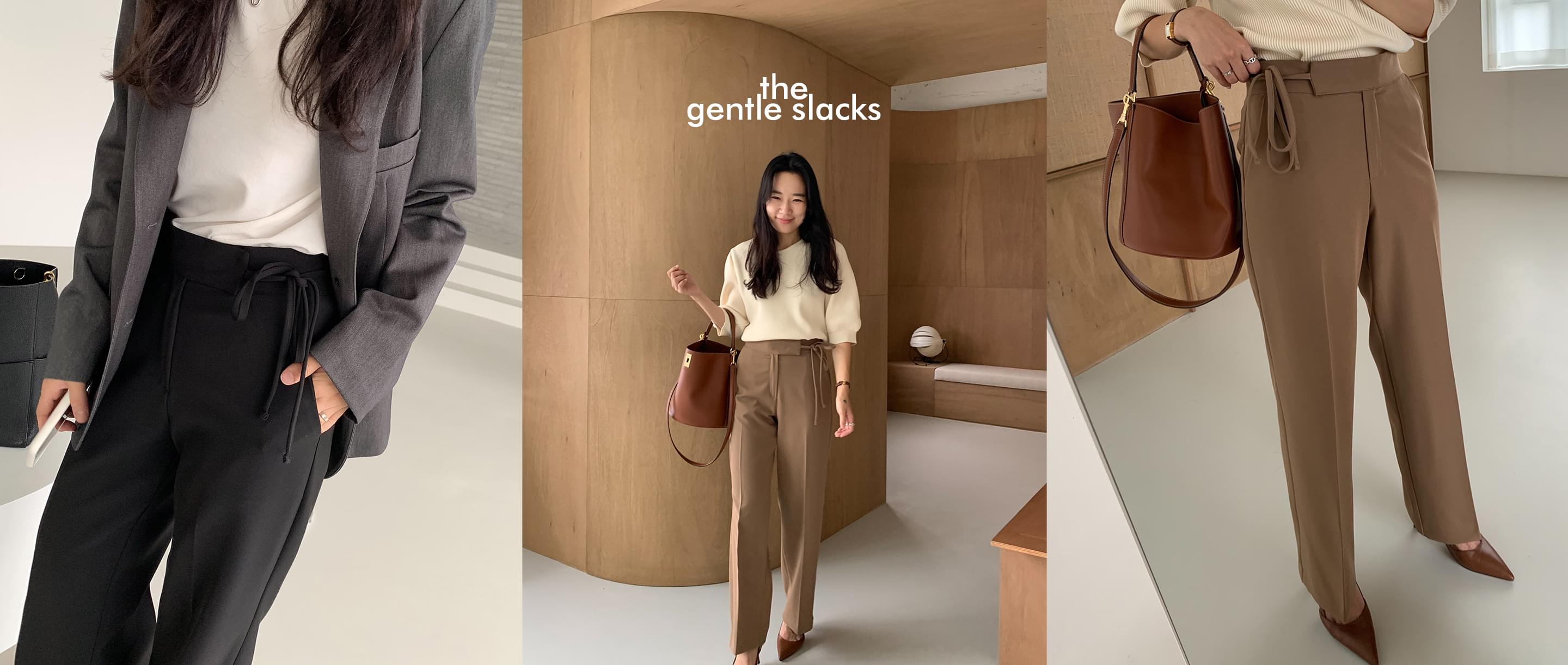 GENTLE SLACKSver. Ribbon Belt Wide