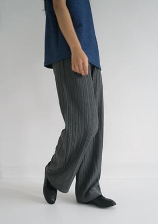 flow pleats banding pants