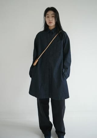 midi denim ops or coat