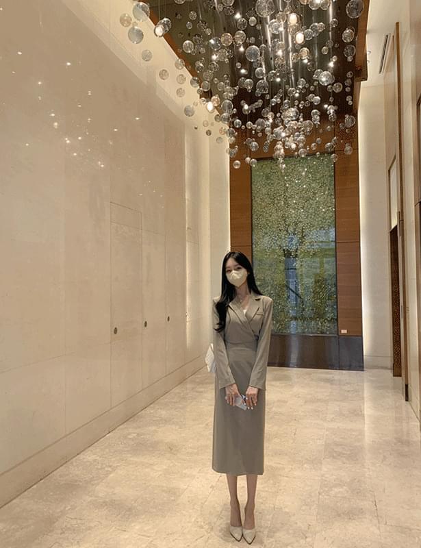 Melin long slit skirt