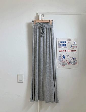 Rocella* Ribbed Maxi Long Skirt