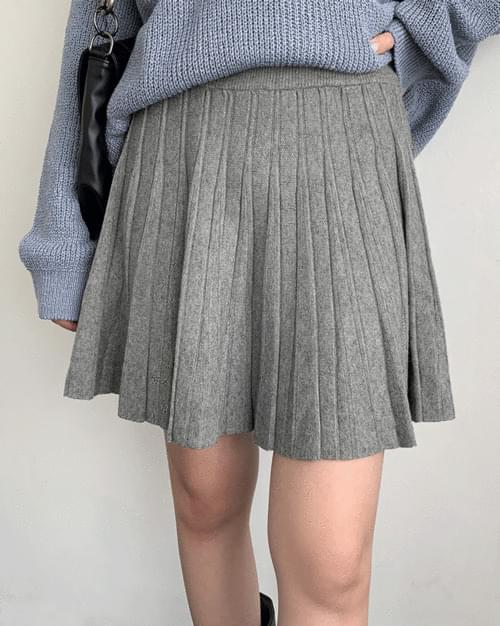 Sobon Knitwear Pleated Skirt