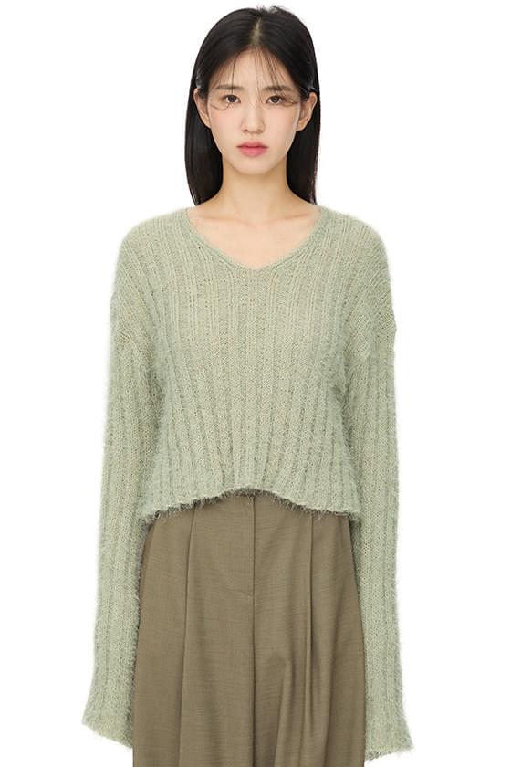 Soft Feather V-Neck Knitwear