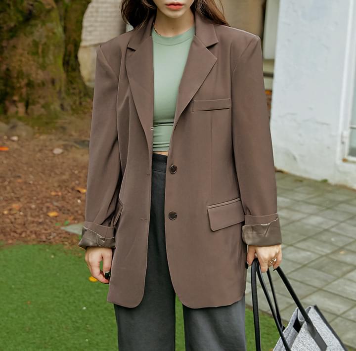 Three-Button Boxy Jacket