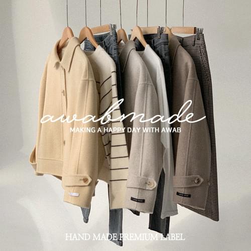 #AWABMADE:_ 너를위한핸드메이드코트7탄(ver.싱글하프) wool90%/3color