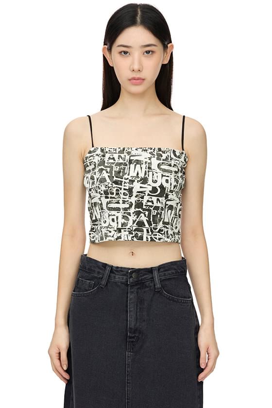 velvet graphic crop top