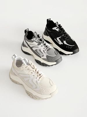 Easytem Leather Ugly Sneakers 5cm