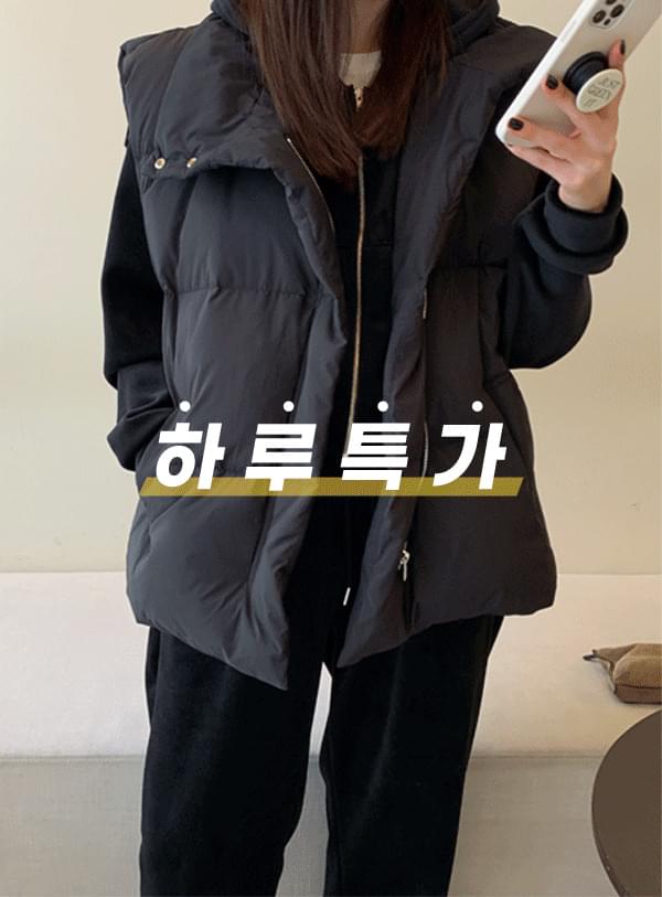 duck down padded vest