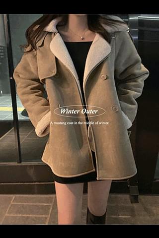 羔羊毛飛行外套