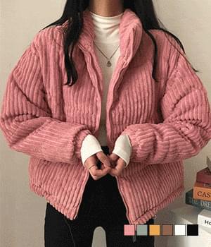 기획 빵빵한 골덴 숏 패딩