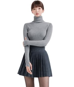 워머 골지 폴라 니트 (Grey)