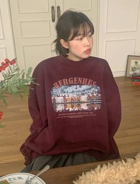 크리스마스 기모박시맨투맨 (3color)