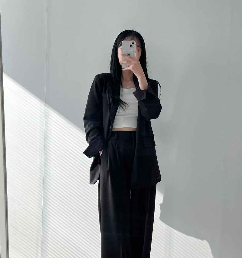 코트 모델 착용 이미지-S1L35