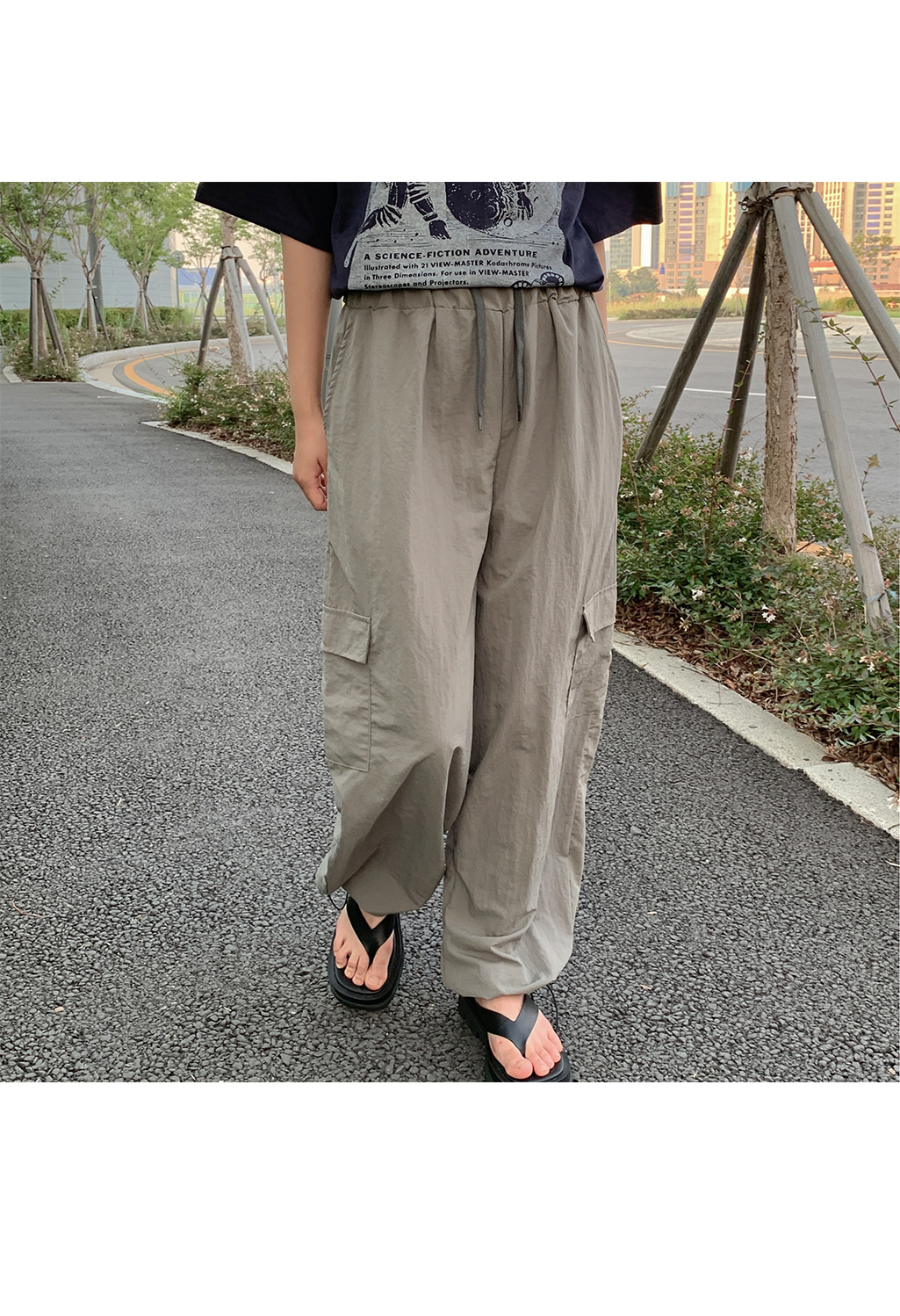 cargo pants with string
