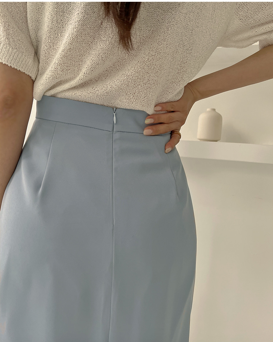 RIRINCO バックスリットロングタイトスカート