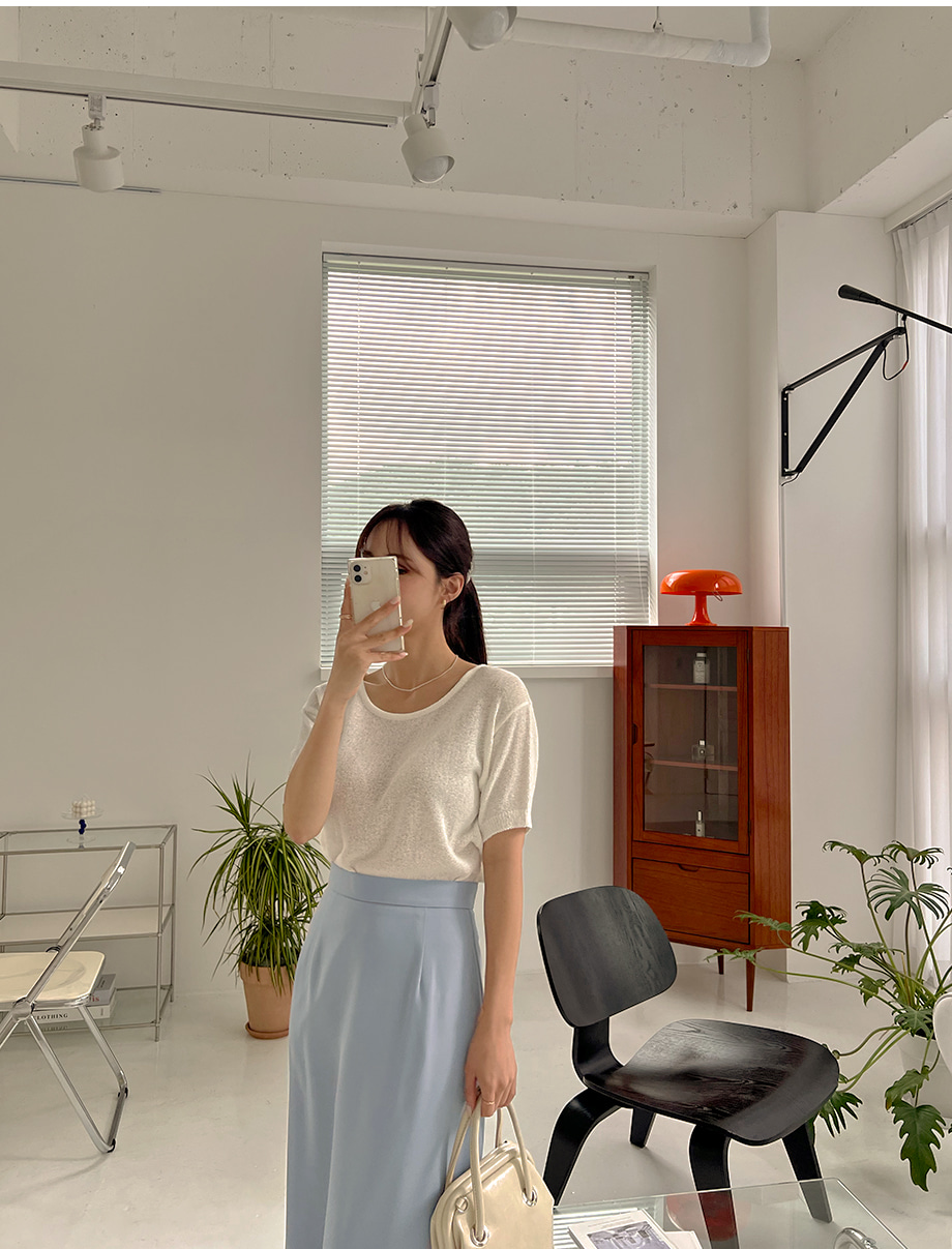 RIRINCO バックスリットロングタイトスカート