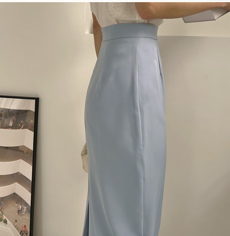 RIRINCO バックスリットロングタイトスカート