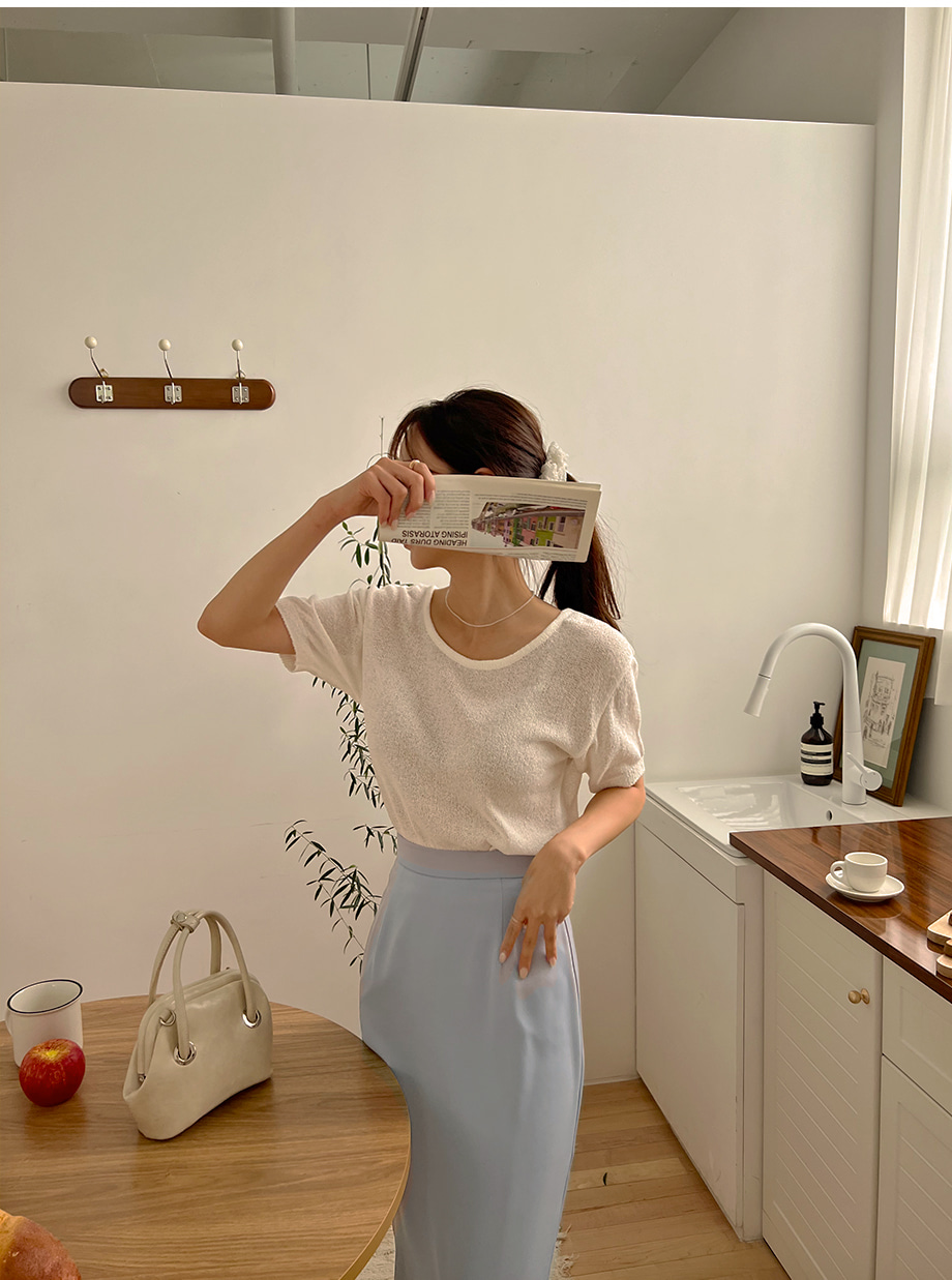 RIRINCO バックスリットロングタイトスカート