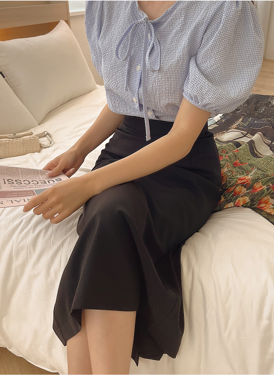 RIRINCO バックスリットロングタイトスカート