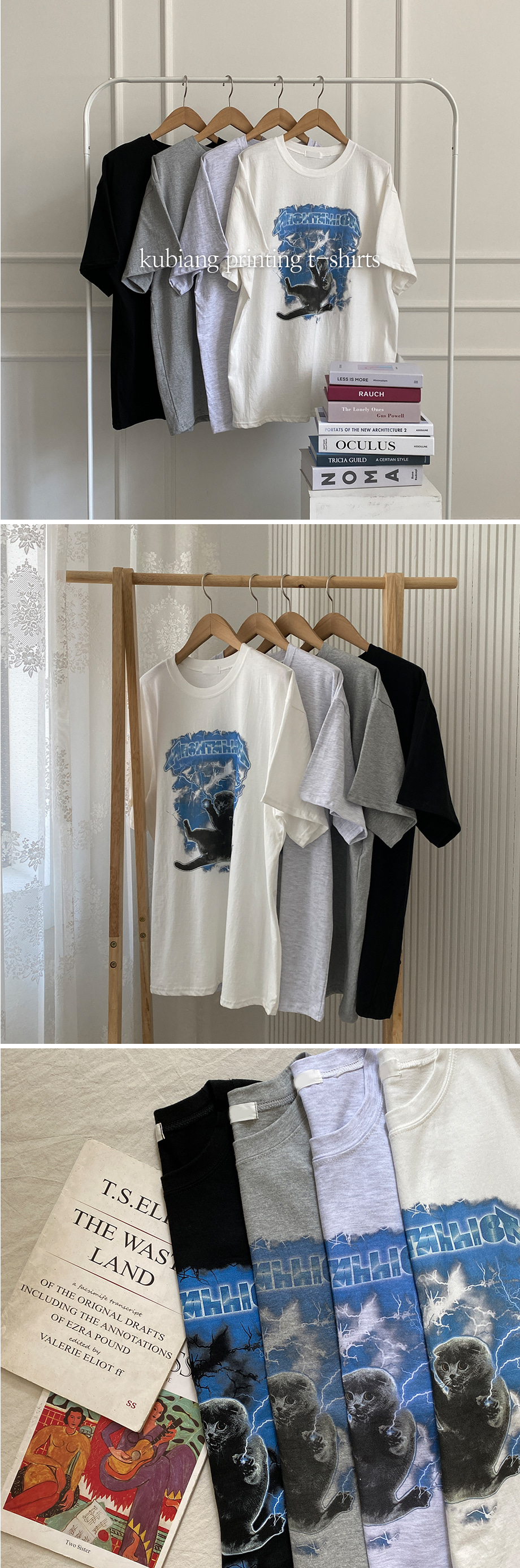 リリエンコ プリントオーバーフィットTシャツ