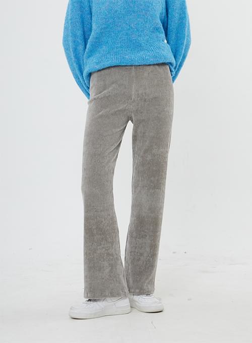 Semi Bootcut Velvet Corduroy Pants Flared 长裤