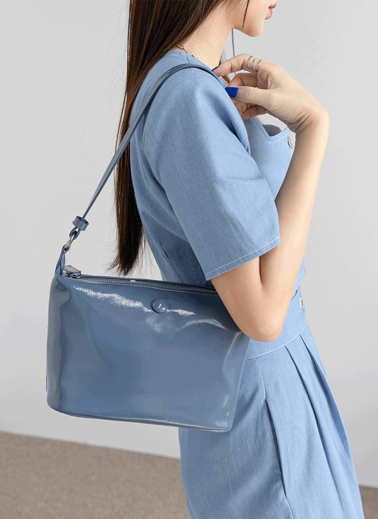 beckyroom Enamel Simple Hobo Bag 4color Codibook.