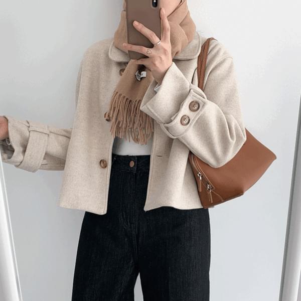 Minimal single button short coat P000BMLN