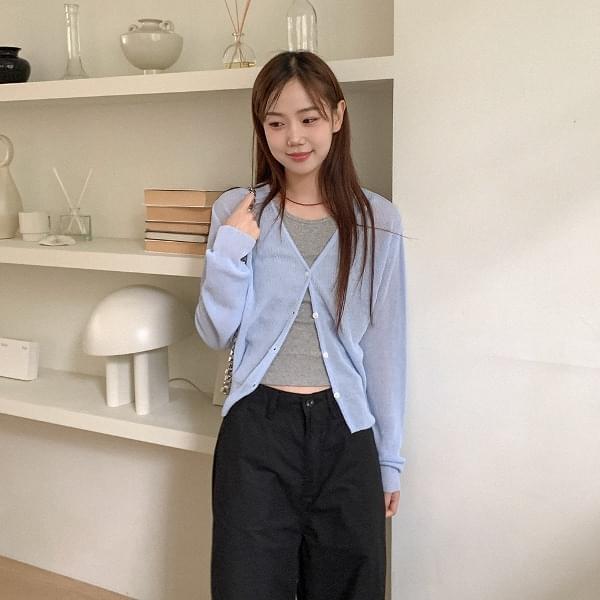 Hoitl Linen V Knitwear Cardigan