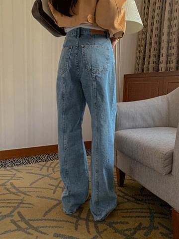 Peter Split wide denim