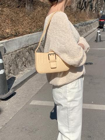 crocodile shoulder bag 肩背包