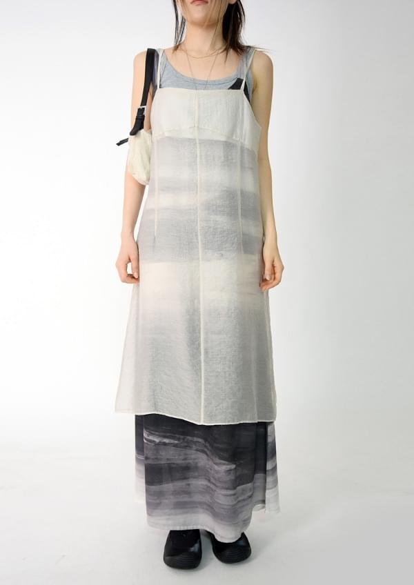 blur Dress 及膝洋裝