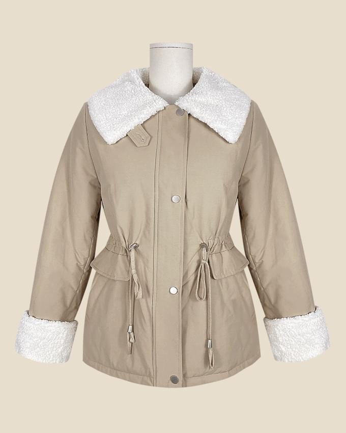 Decar String Poggle Cara Half Fur Jacket 夾克