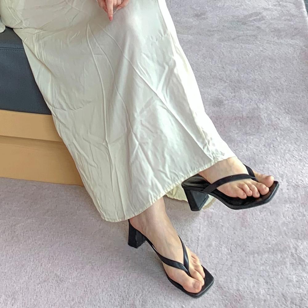 Soft cushion square toe jolly mule summer sandals heel square rowe mid heel 6 size daily shoes 5 colors drenched show opening look freshman look spring festival festival look water balm 涼鞋