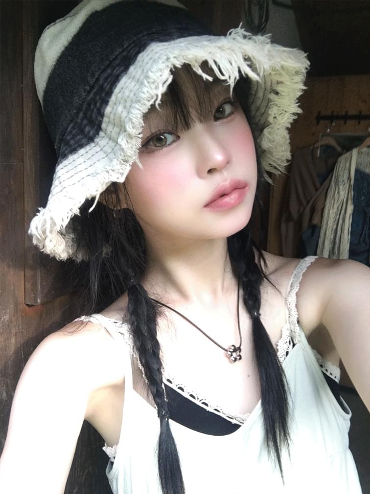denim gradation bucket 帽子