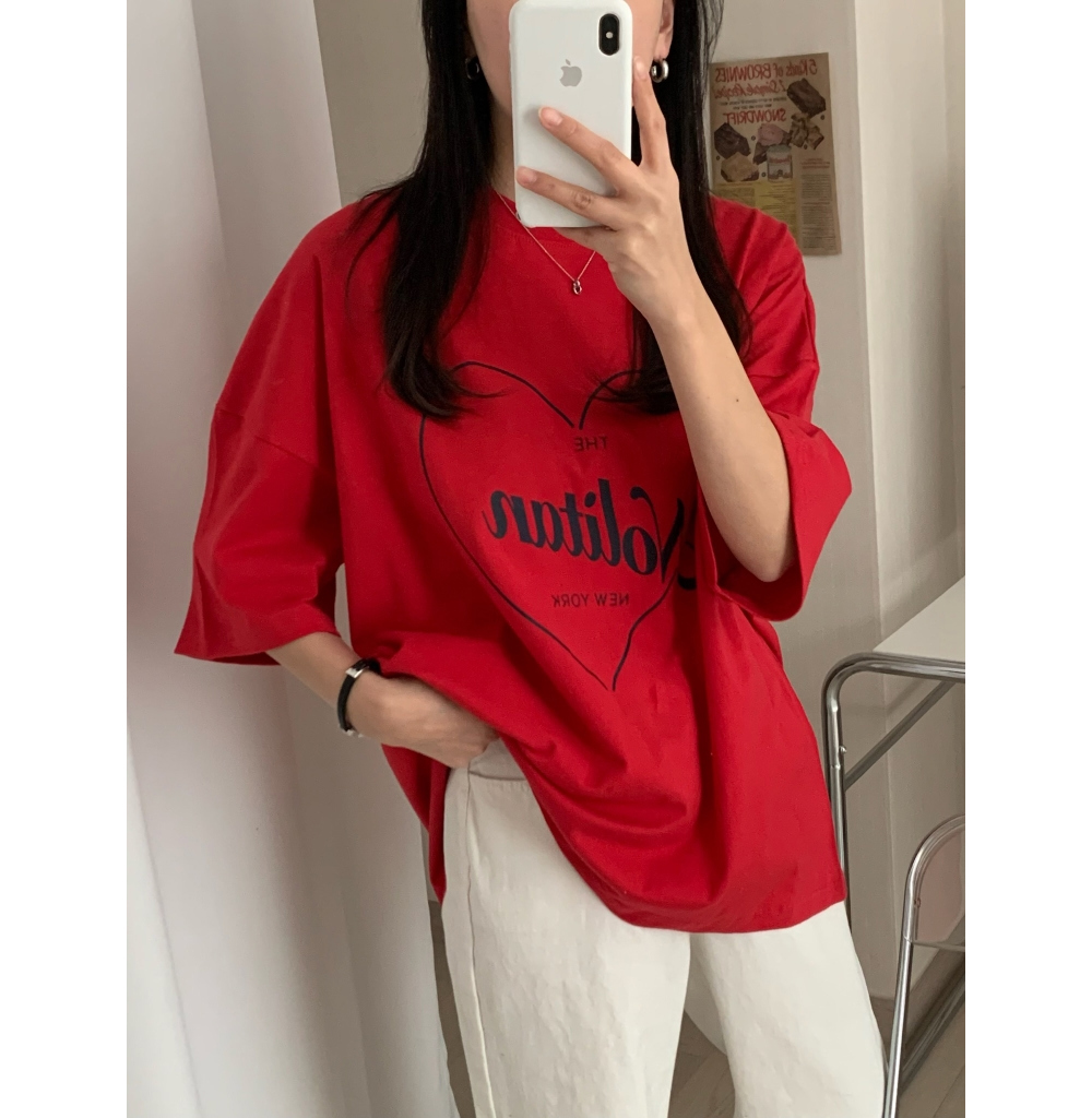 반팔 티셔츠 모델 착용 이미지-S1L27