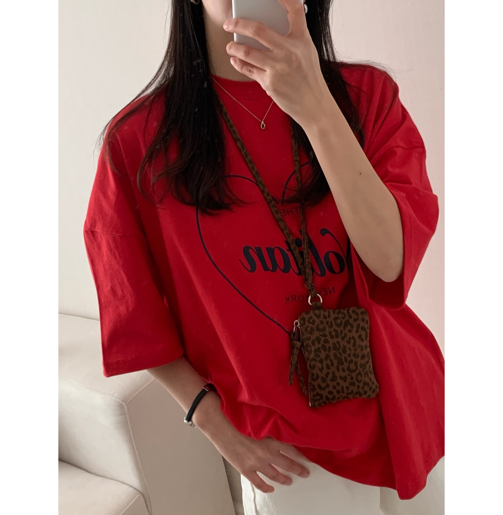 반팔 티셔츠 모델 착용 이미지-S1L20