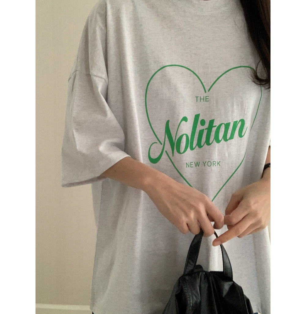 반팔 티셔츠 모델 착용 이미지-S1L15