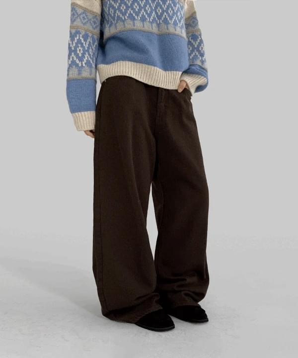 Luas wide cotton pants 长裤