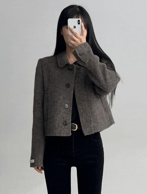 Handmade Wool Crop Jacket - Year-end look/Guest look recommendation/4 colors
