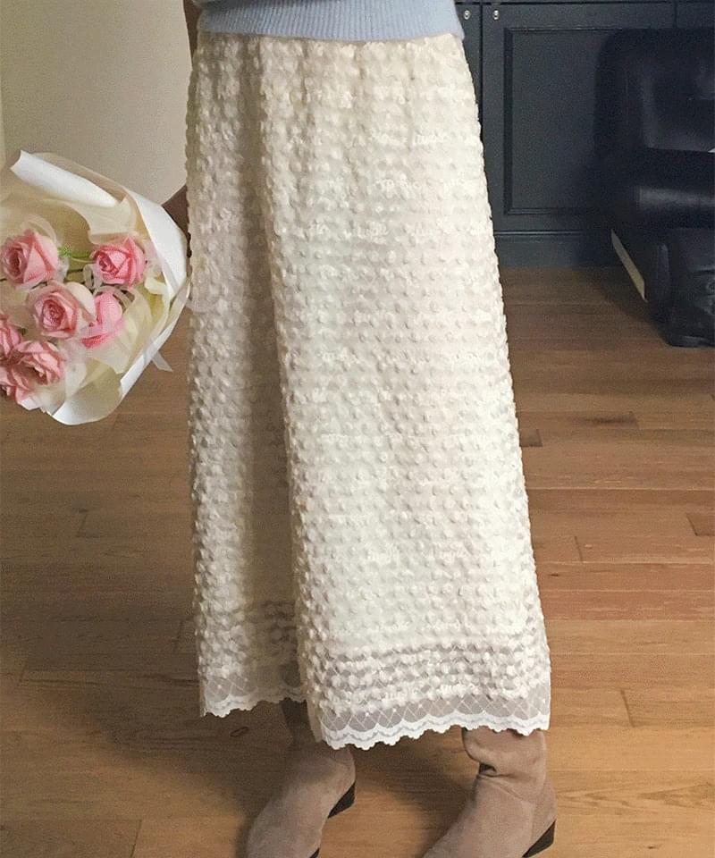 Cherry Blossom Lace Skirt (Spring, Cherry Blossom Look) 裙子